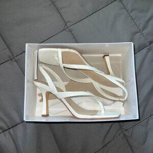 Guess white heels